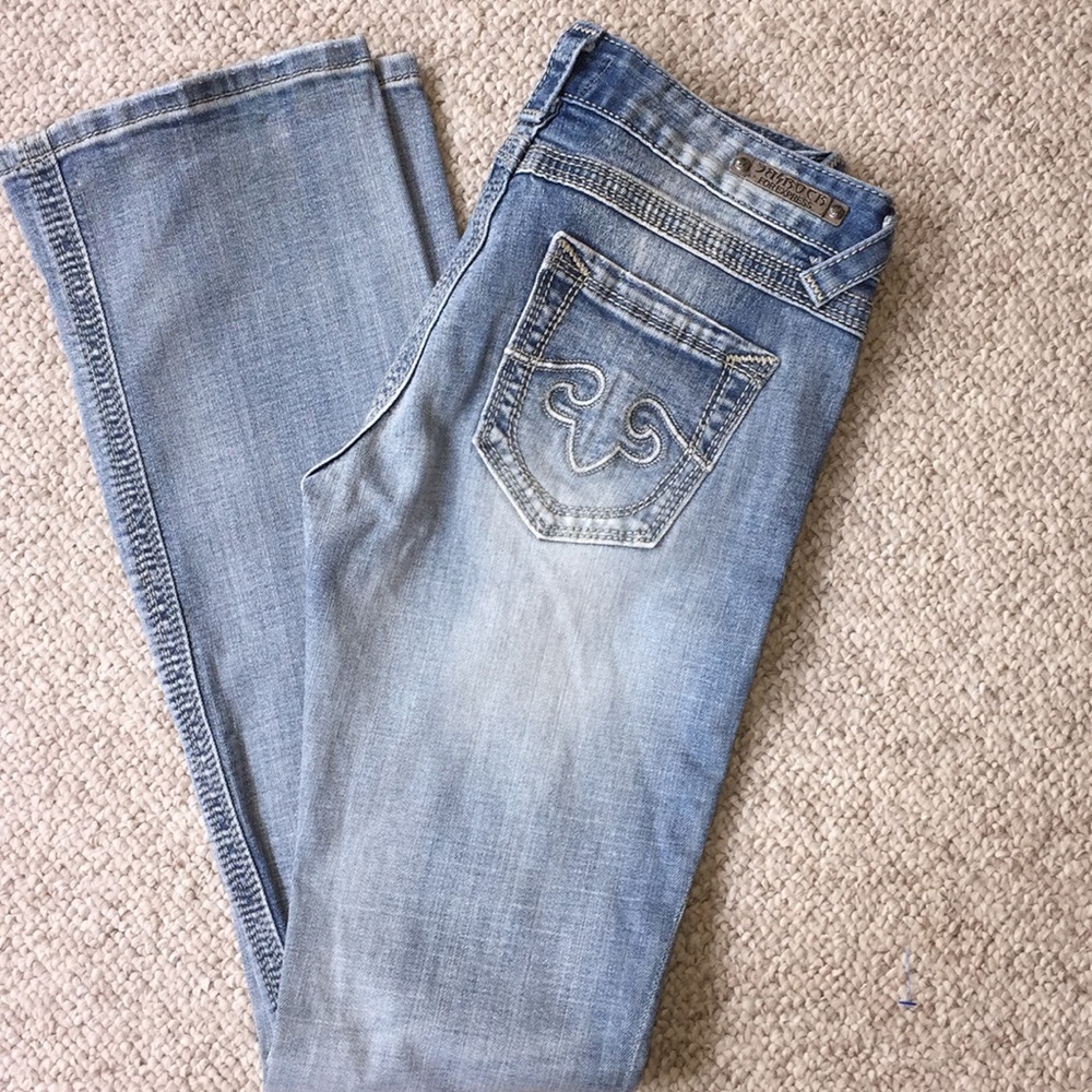 Re Rock style Express jeans barely boot cut